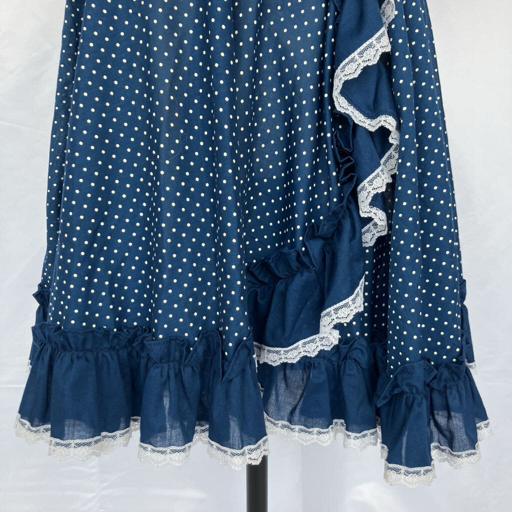1980s Polka Dot Square Dance Dress