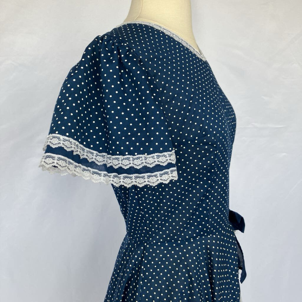 1980s Polka Dot Square Dance Dress