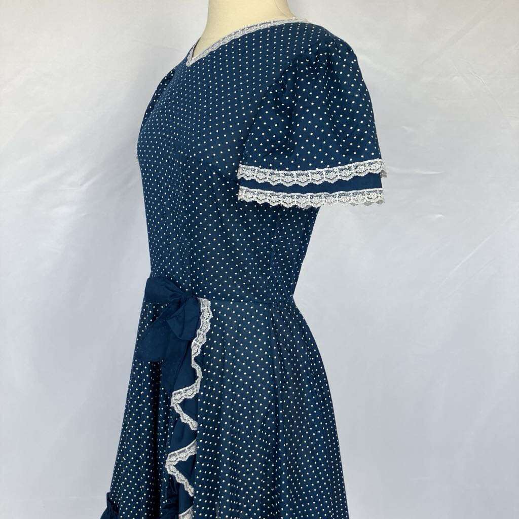 1980s Polka Dot Square Dance Dress