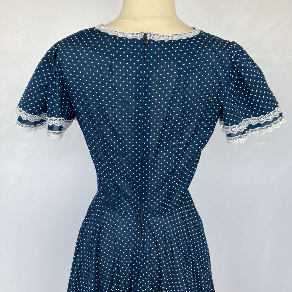 1980s Polka Dot Square Dance Dress