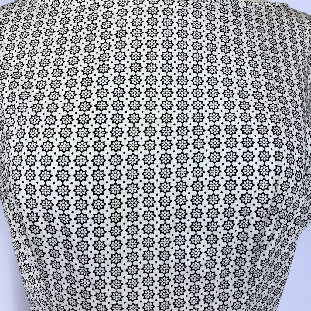 1960s White & Black Lanz Midi