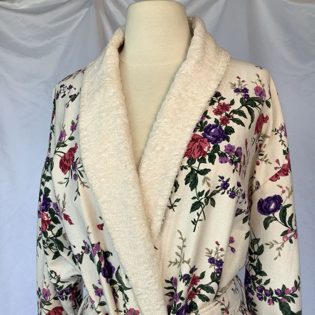 1980s Victoria Secret Floral Robe