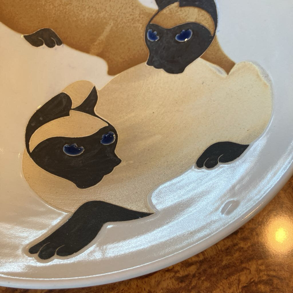 1987 Siamese Cat Studio Bowl by Rose Lee