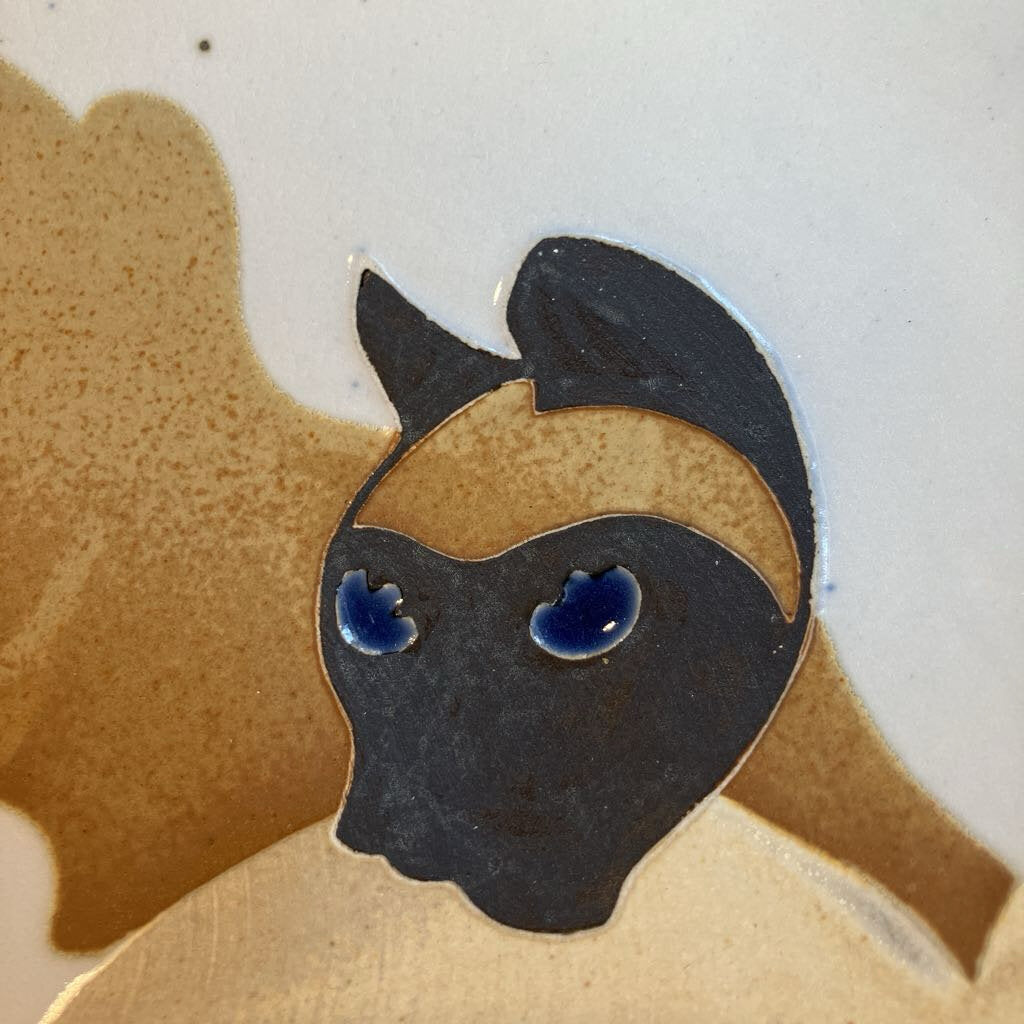 1987 Siamese Cat Studio Bowl by Rose Lee