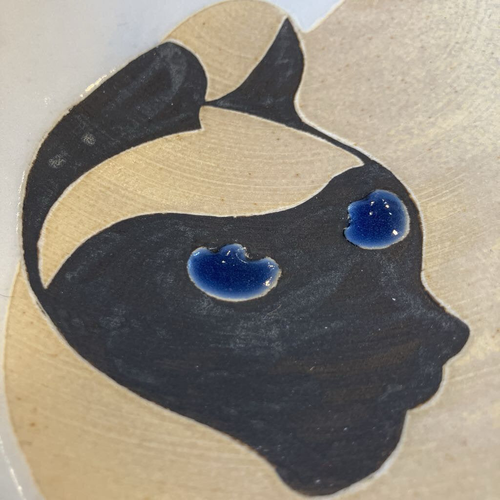 1987 Siamese Cat Studio Bowl by Rose Lee