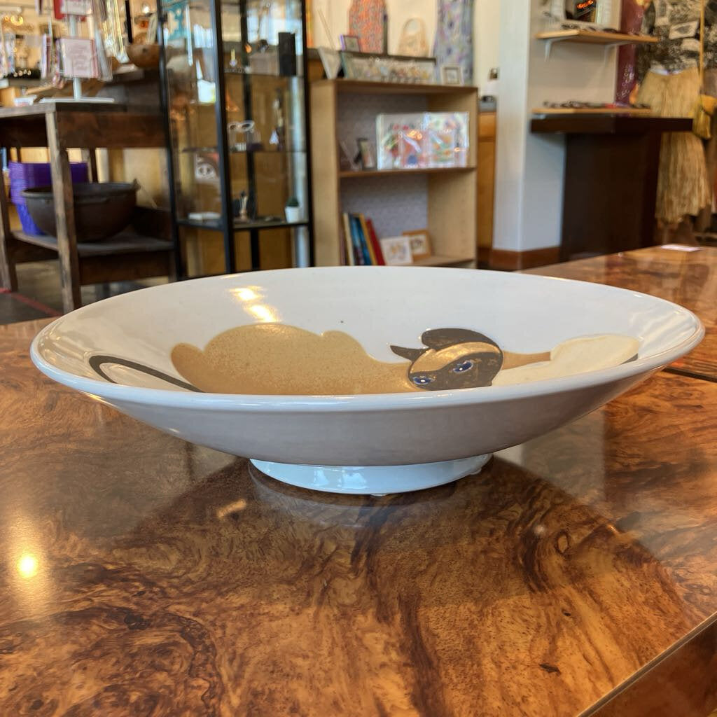 1987 Siamese Cat Studio Bowl by Rose Lee