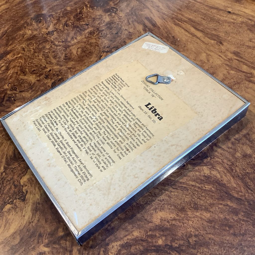 Vintage Libra Plaque