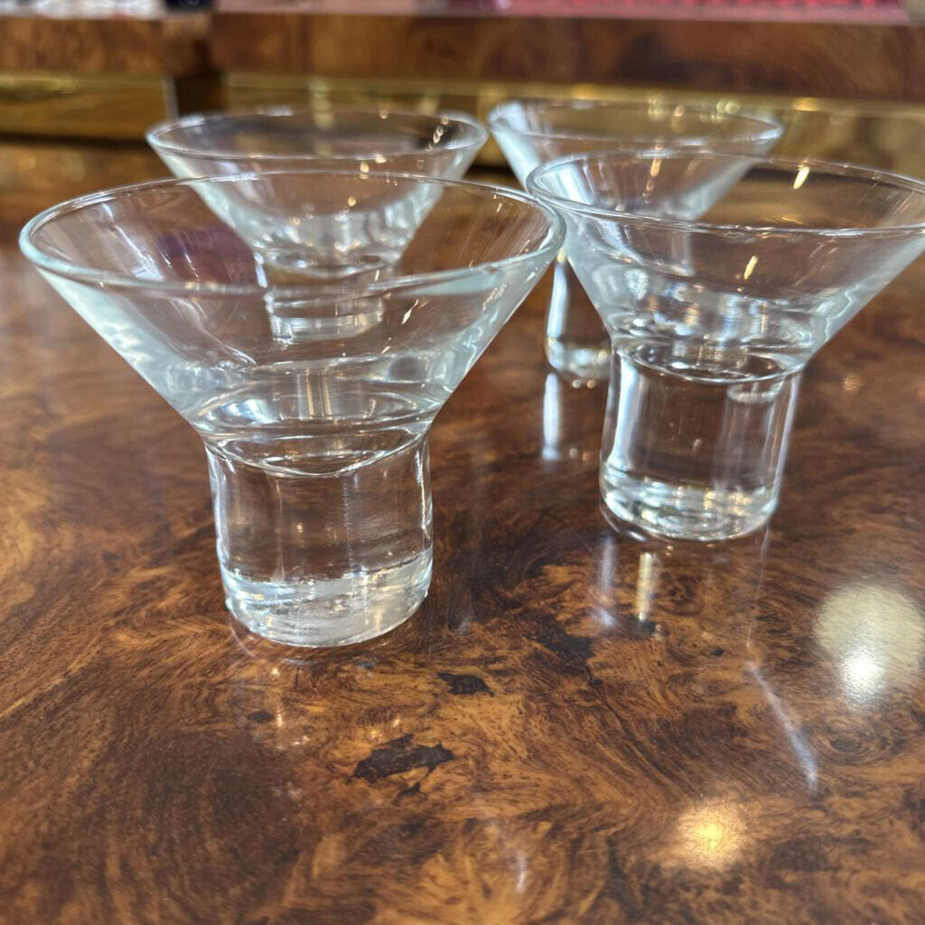 Vintage Martini Glass Set (4)