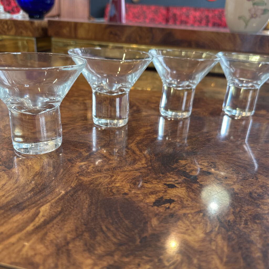 Vintage Martini Glass Set (4)