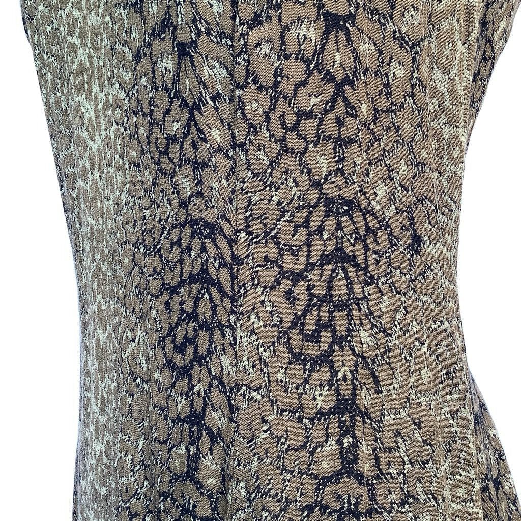1990s Animal Print Mini Dress