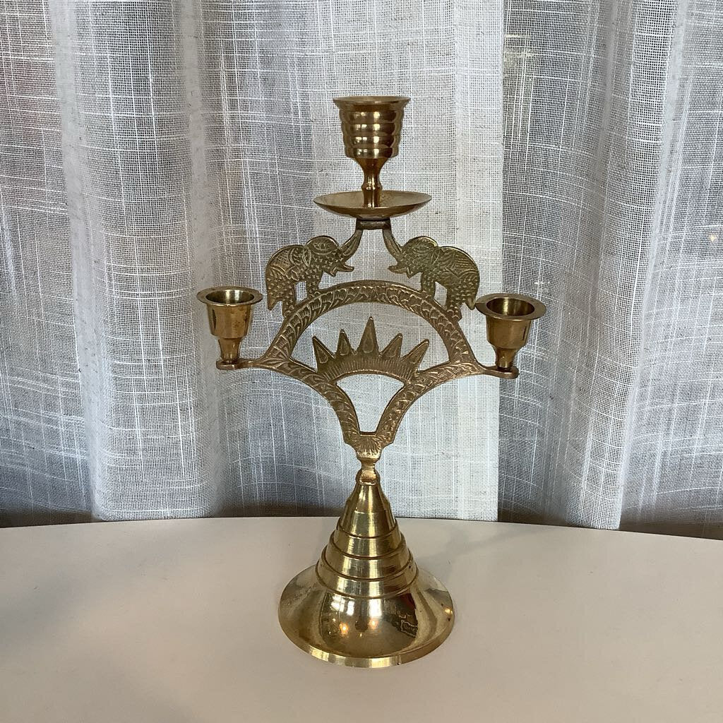 Vintage Indian Elephant candle holder