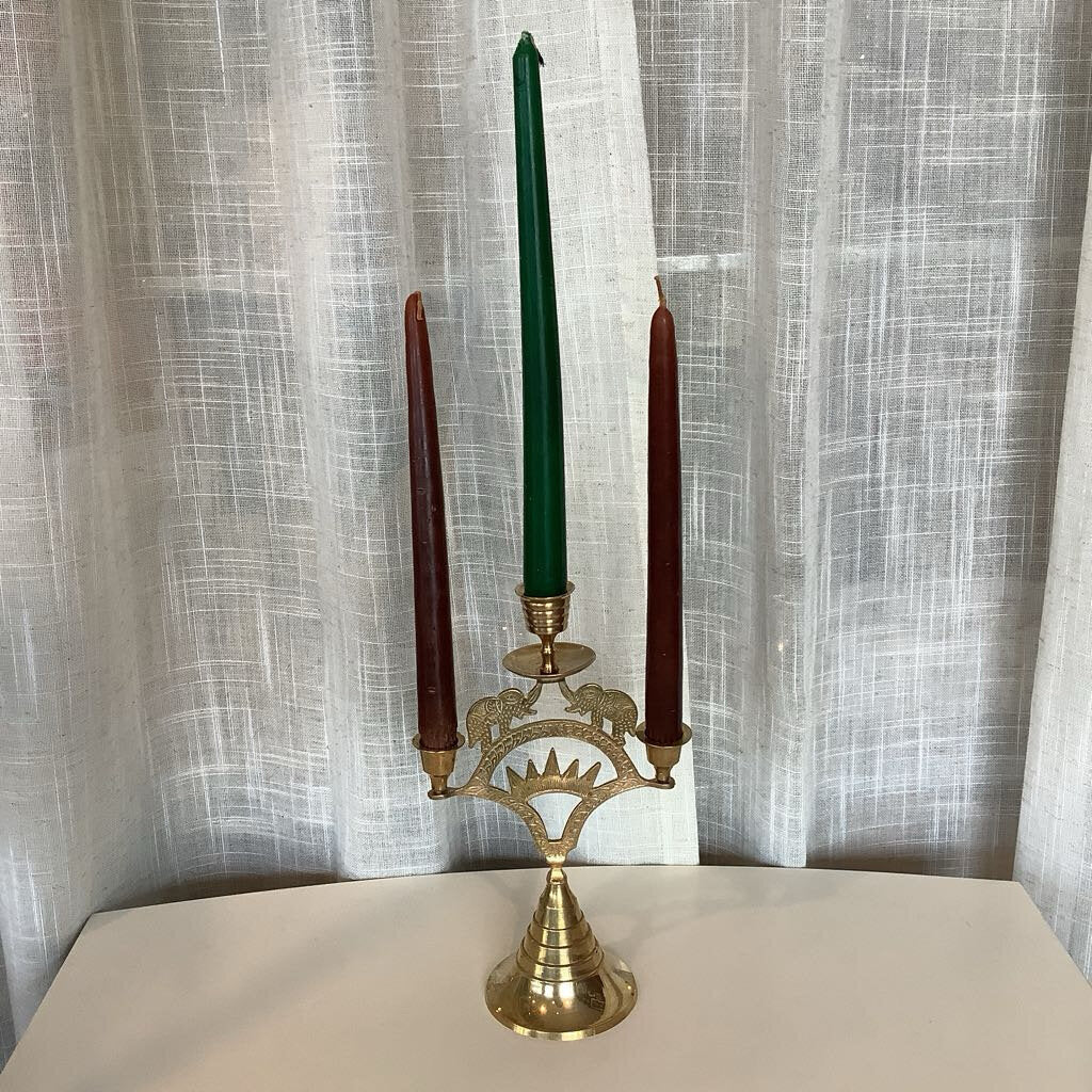 Vintage Indian Elephant candle holder