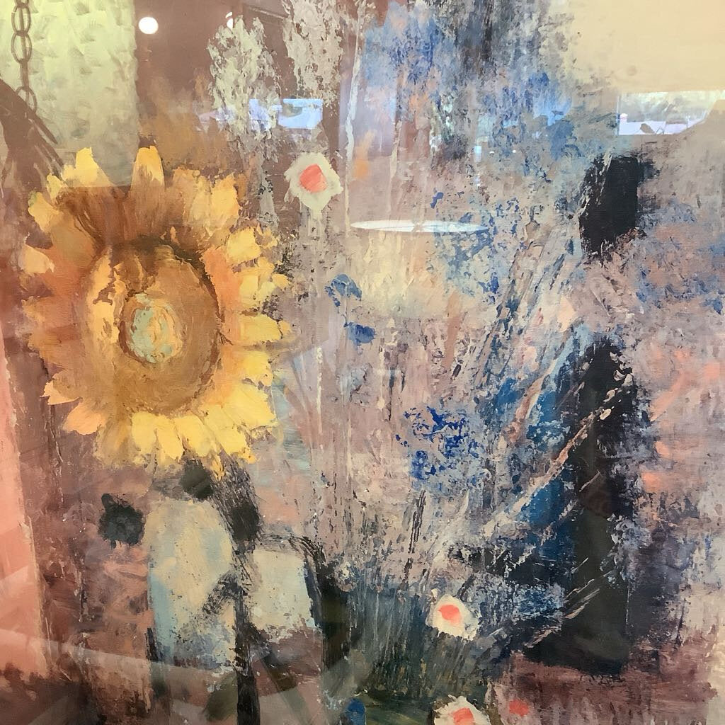 Vintage Sunflower Floral Art
