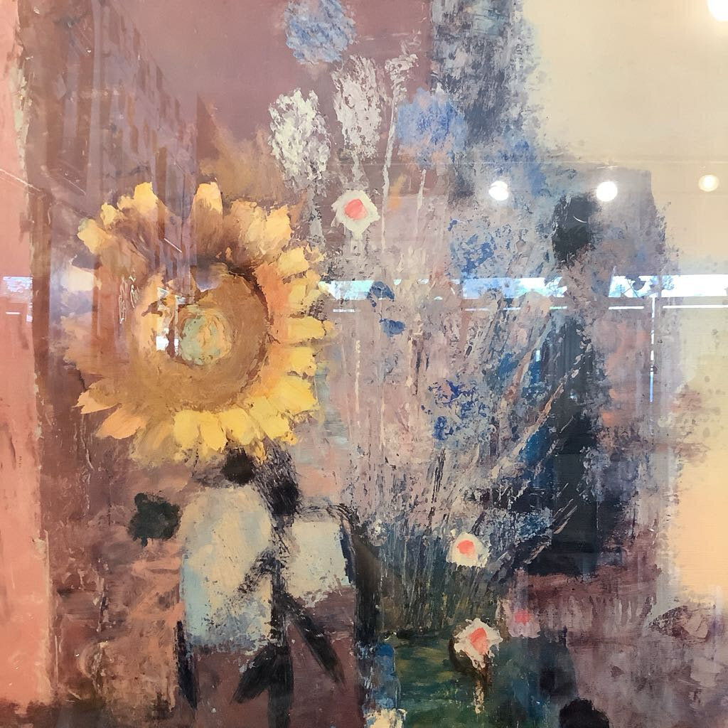 Vintage Sunflower Floral Art
