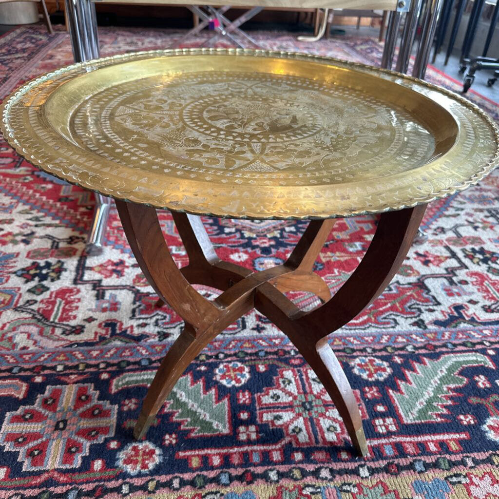 Mid Century Spider Leg Base w/ Brass Tray