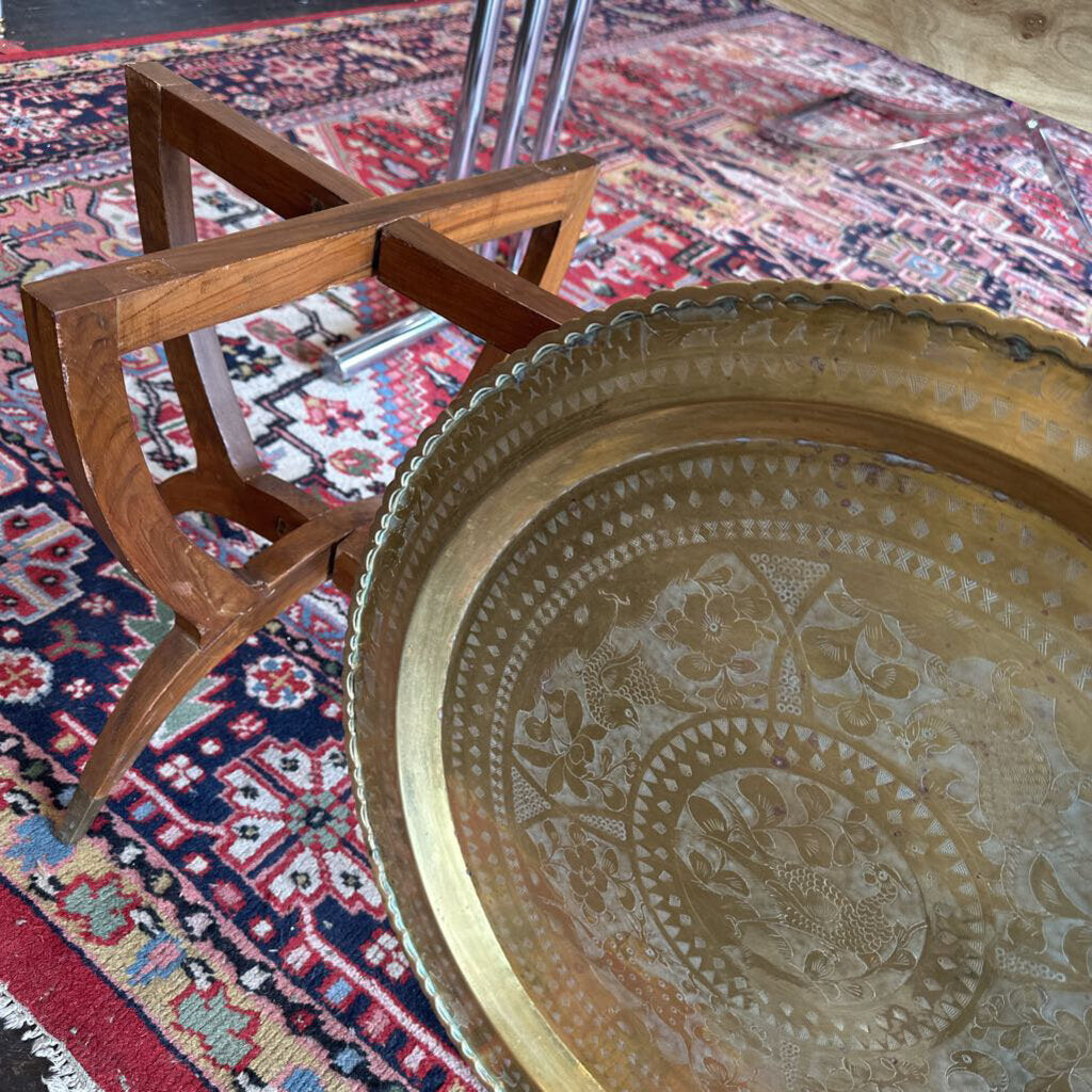 Mid Century Spider Leg Base w/ Brass Tray