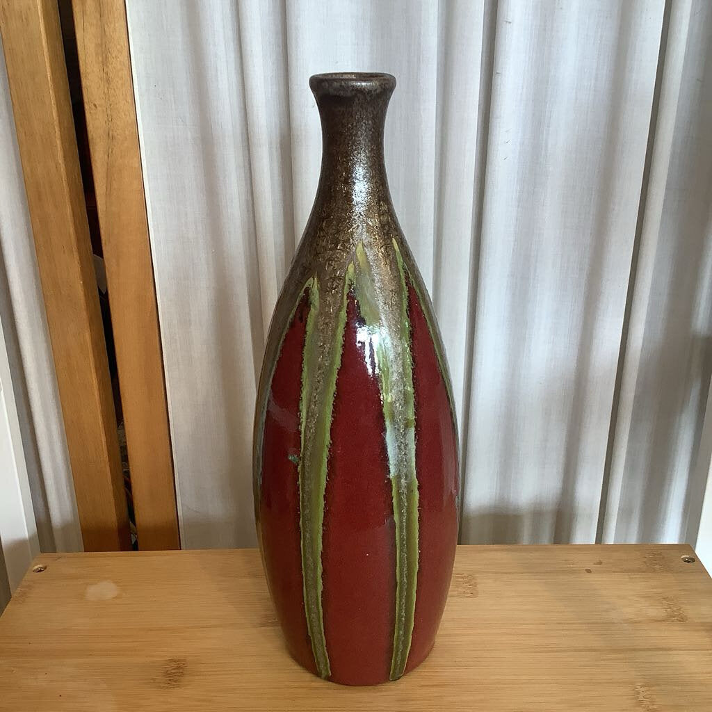 Vintage Drip Glaze Vase