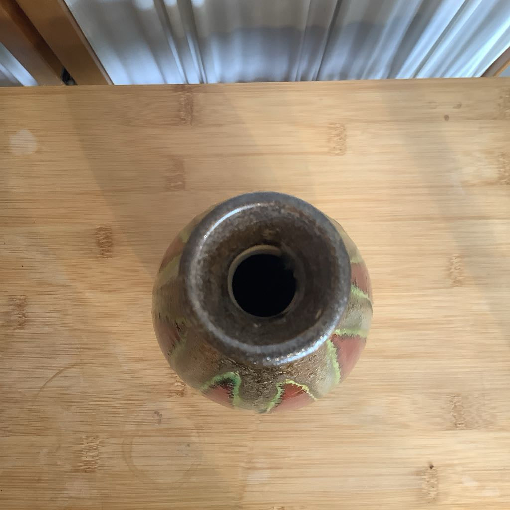 Vintage Drip Glaze Vase
