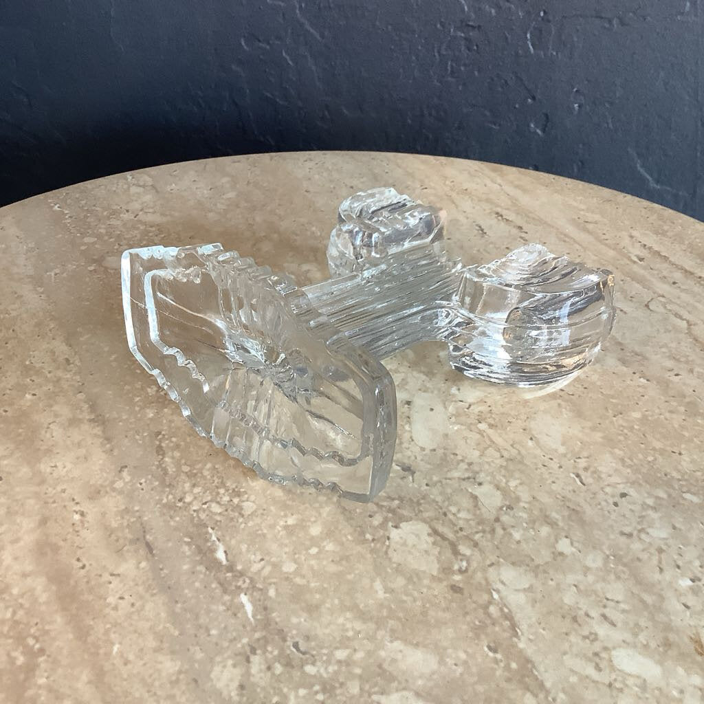 Vintage Glass Cactus Candle Holders