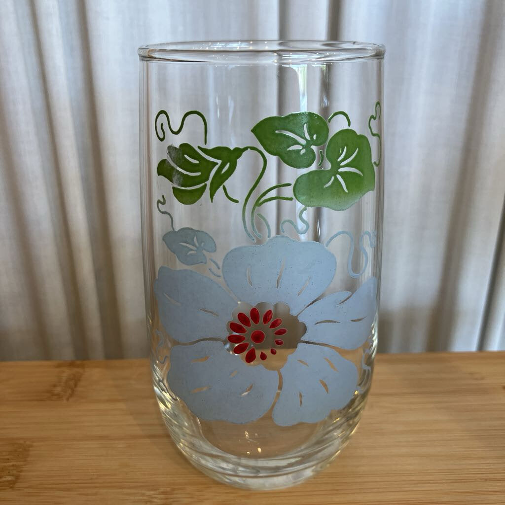 Vintage Morning Glory Poppy Tumber Set of 5