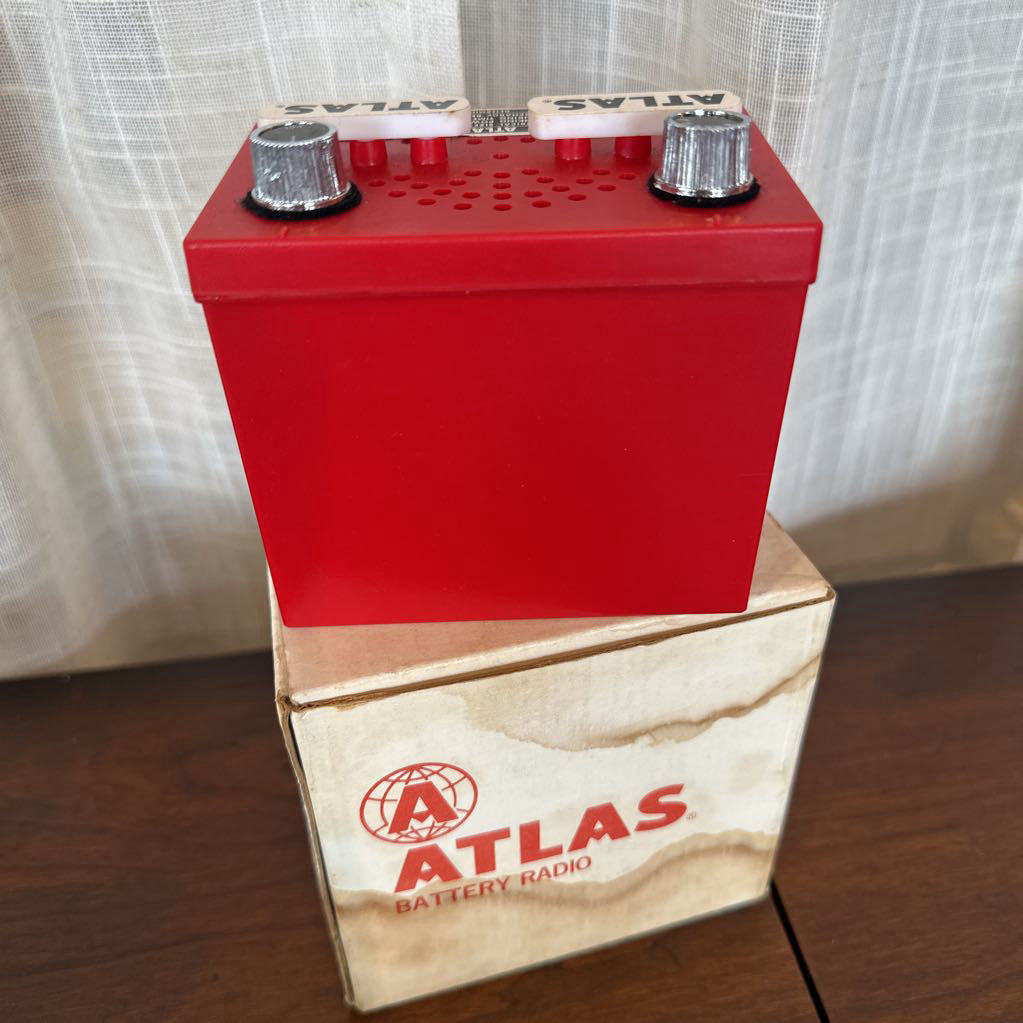 1960s Working Atlas Battery Promo AM Radio