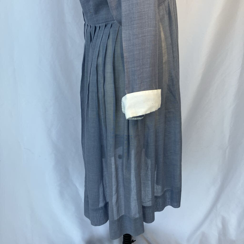 1960s Grey Day Dress with Peter Pan Collar