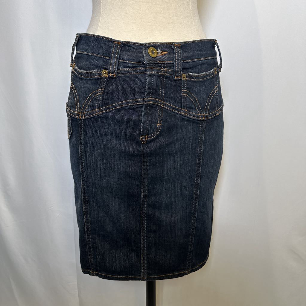 Y2K Dolce & Gabbana Denim Pencil Mini Skirt