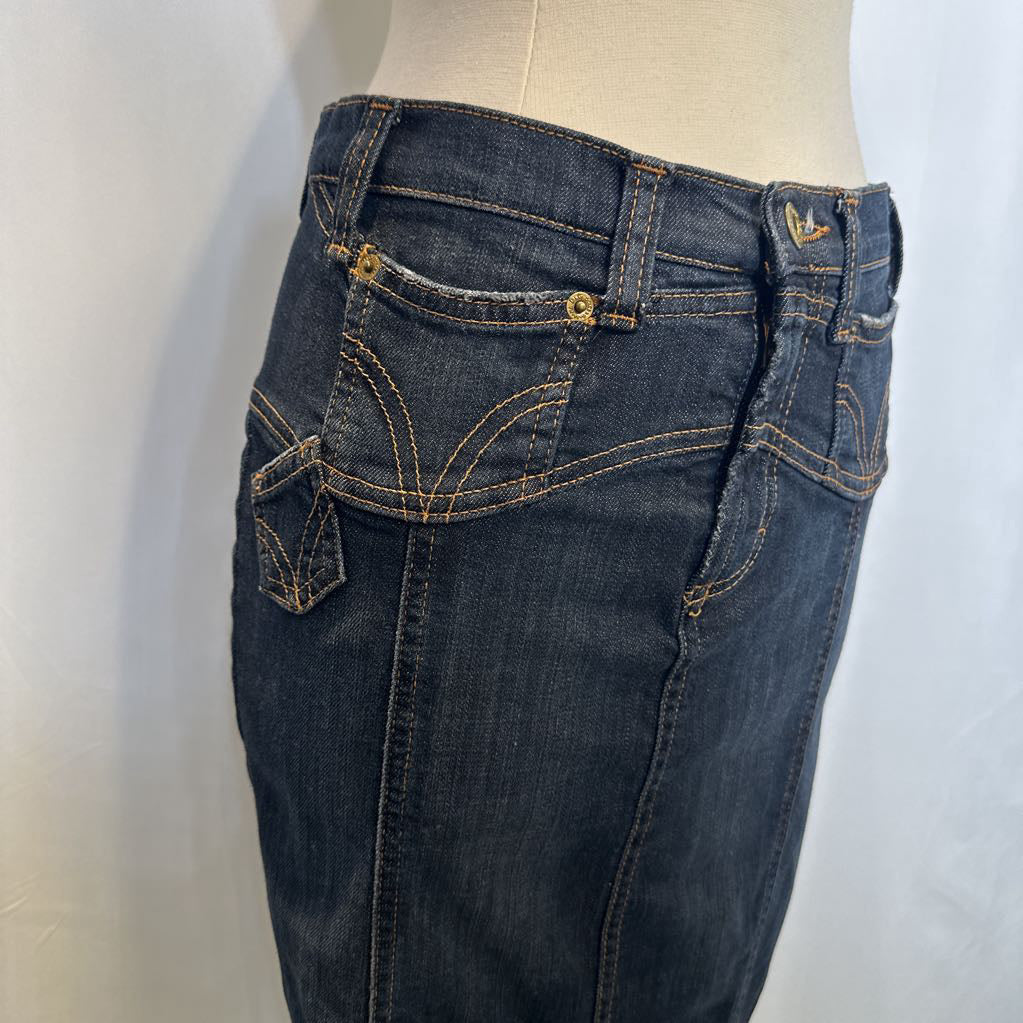 Y2K Dolce & Gabbana Denim Pencil Mini Skirt