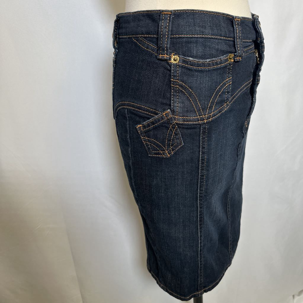 Y2K Dolce & Gabbana Denim Pencil Mini Skirt