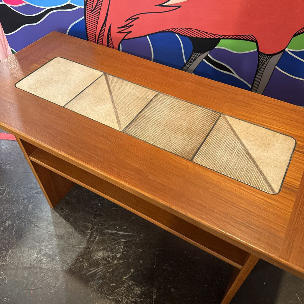 Mid Century Teak Wood Danish Console Table by Gangso Mobler Denmark