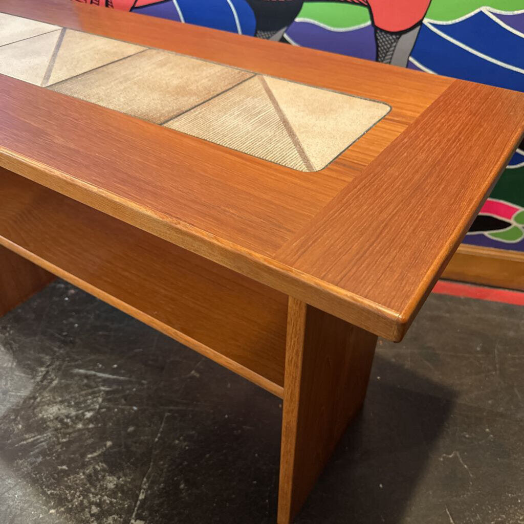 Mid Century Teak Wood Danish Console Table by Gangso Mobler Denmark