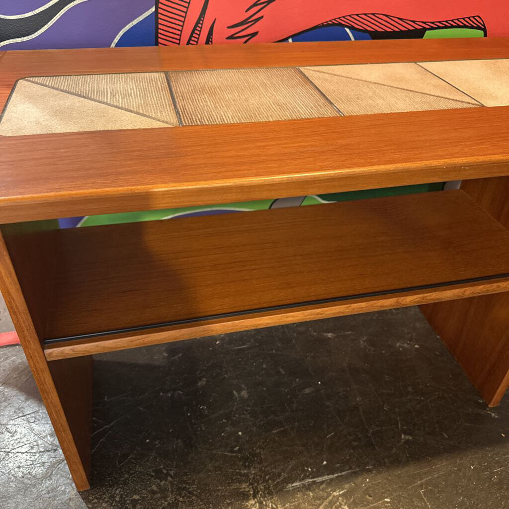 Mid Century Teak Wood Danish Console Table by Gangso Mobler Denmark