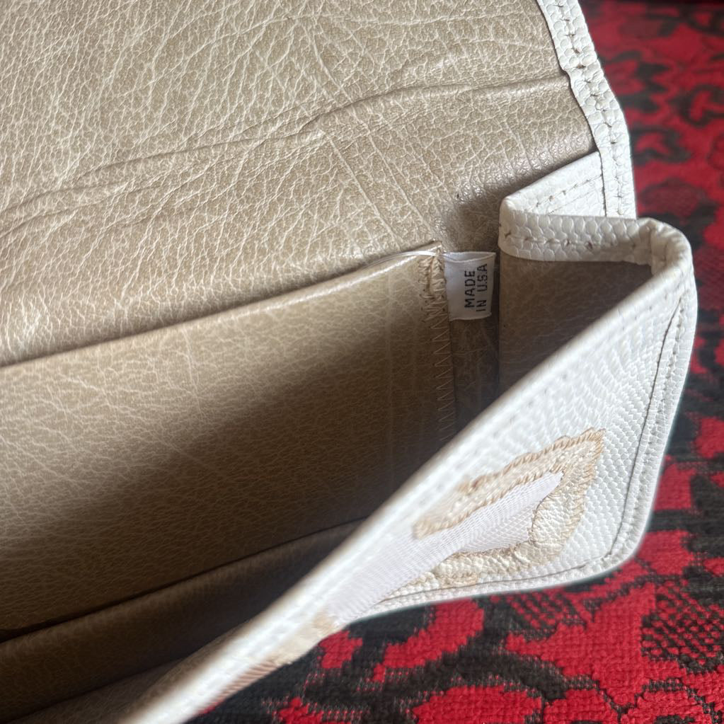 Vintage Carlos Falchi Snakeskin Patchwork Clutch