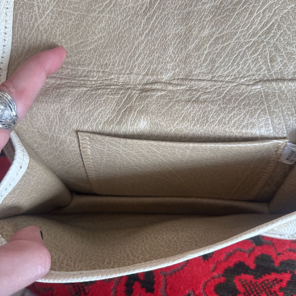 Vintage Carlos Falchi Snakeskin Patchwork Clutch