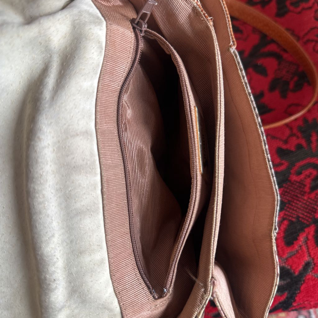 1980s SHARIF USA Snakeskin Patchwork Crossbody