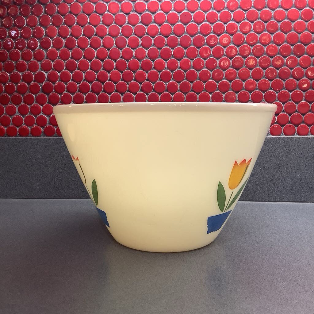 Vintage Fire King Tulip Mixing Bowl