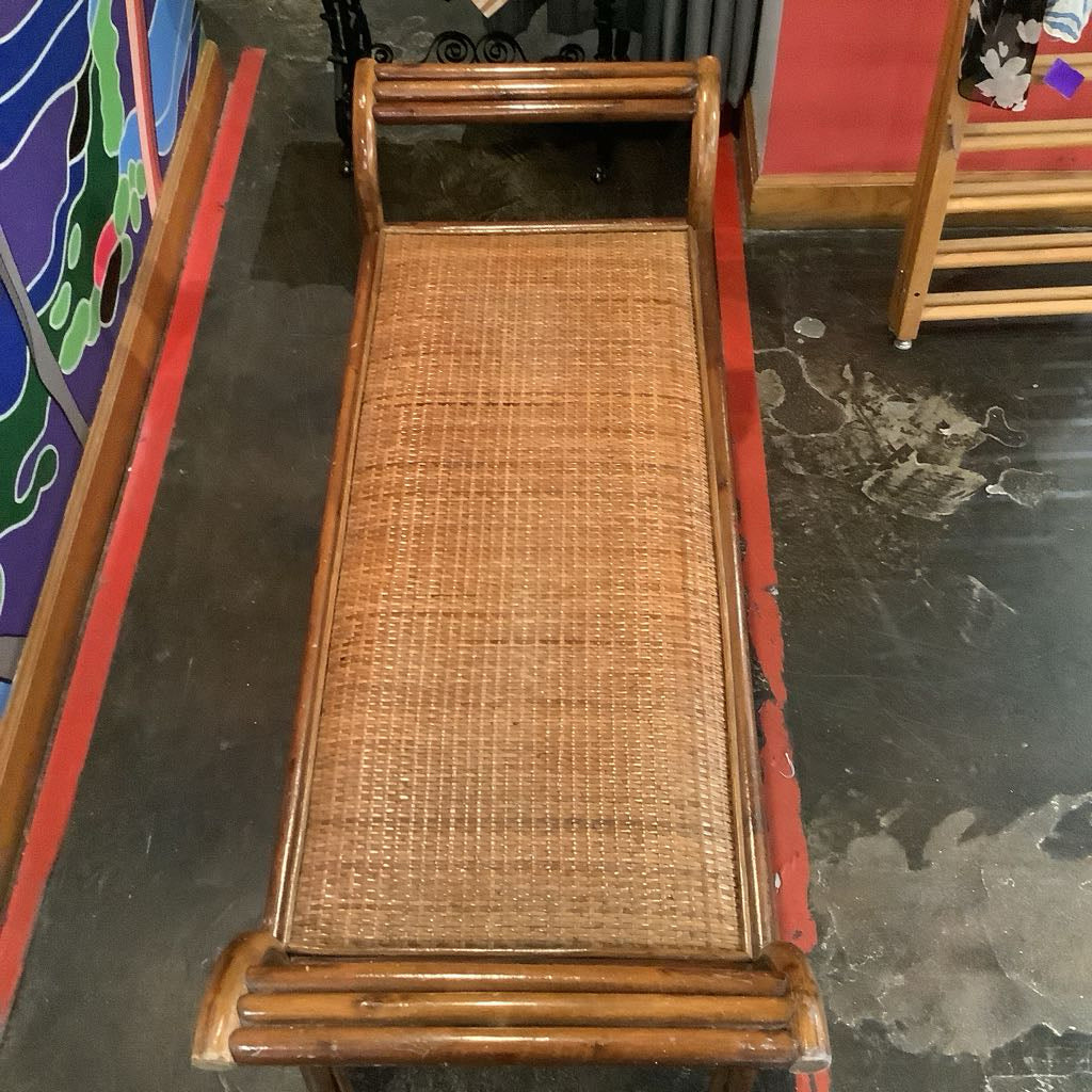 Vintage Rattan Bench