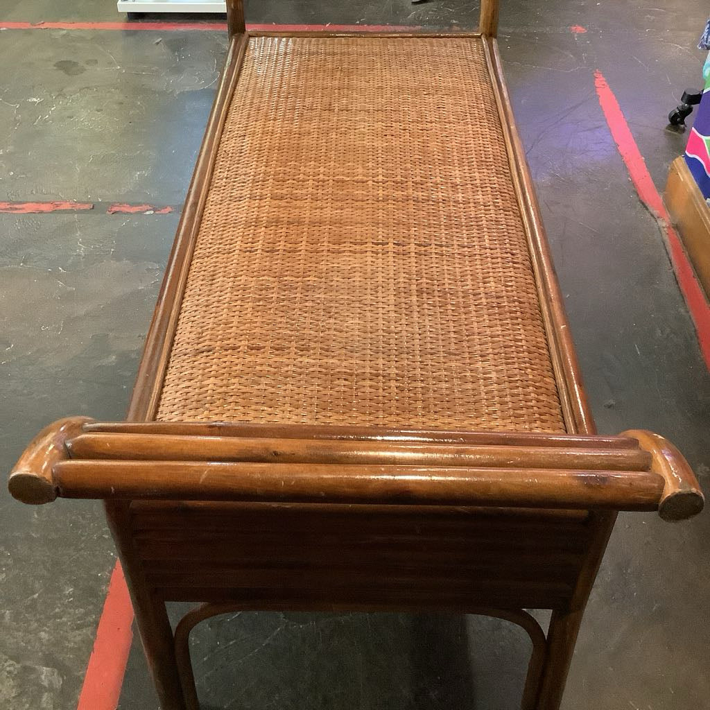 Vintage Rattan Bench