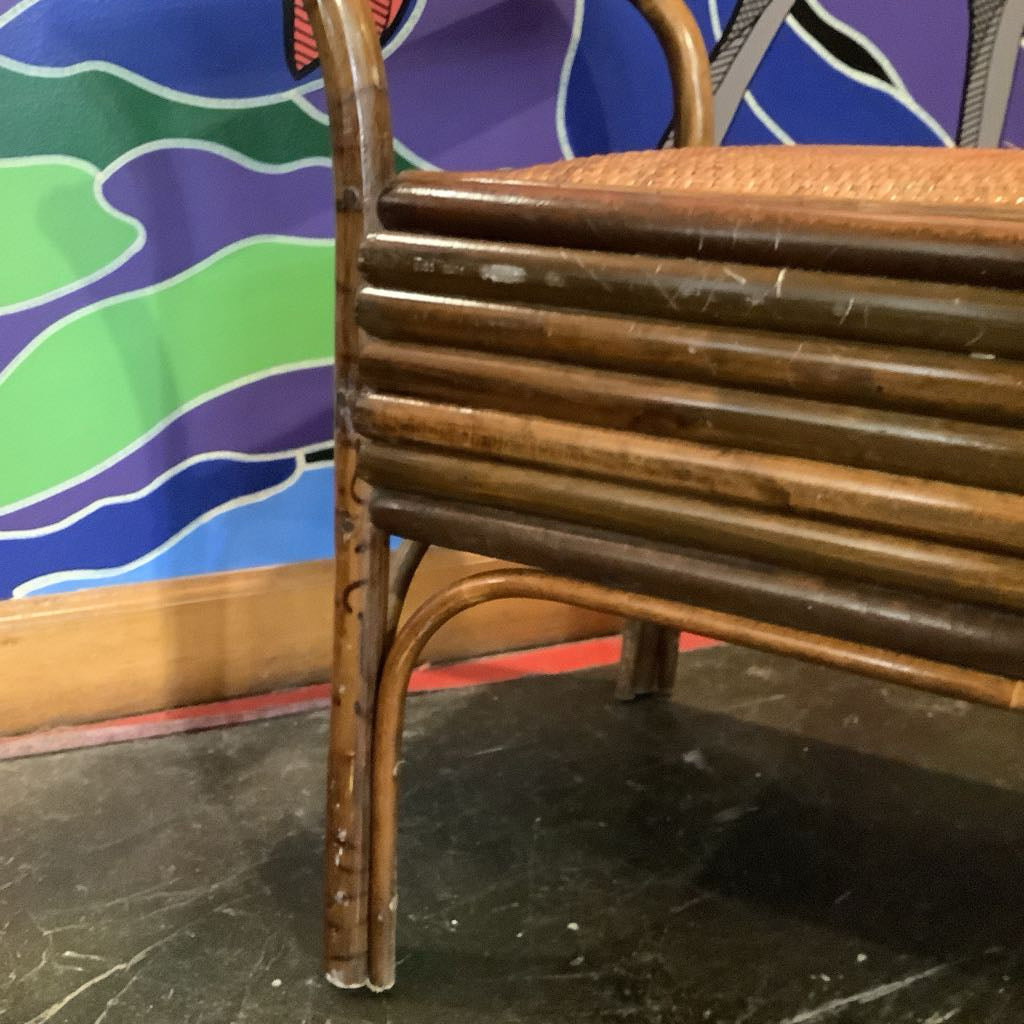 Vintage Rattan Bench