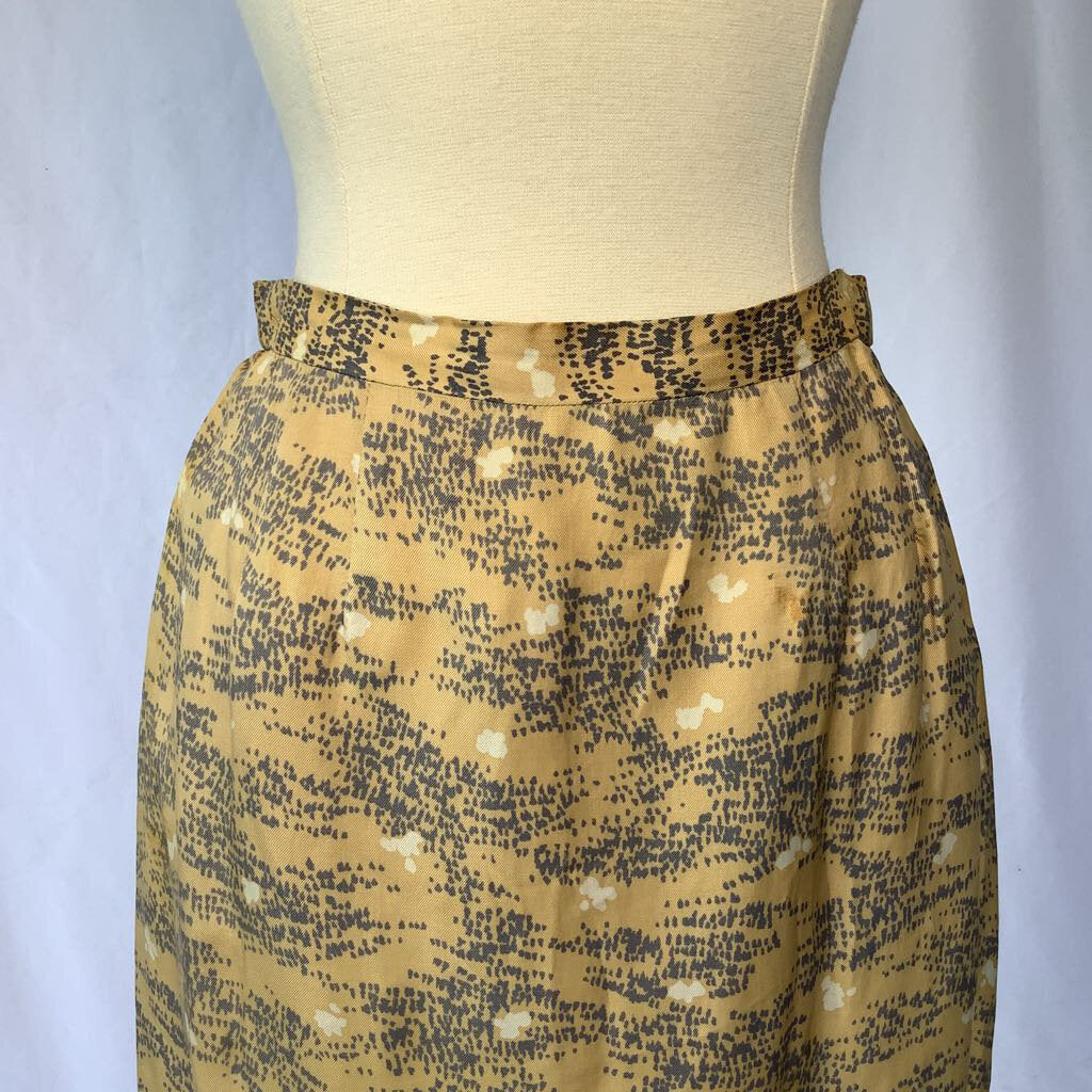 1960s Yellow Wiggle Skirt