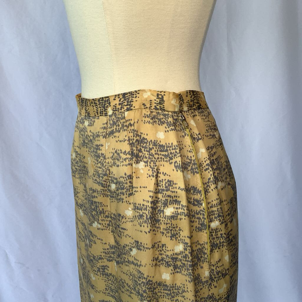 1960s Yellow Wiggle Skirt