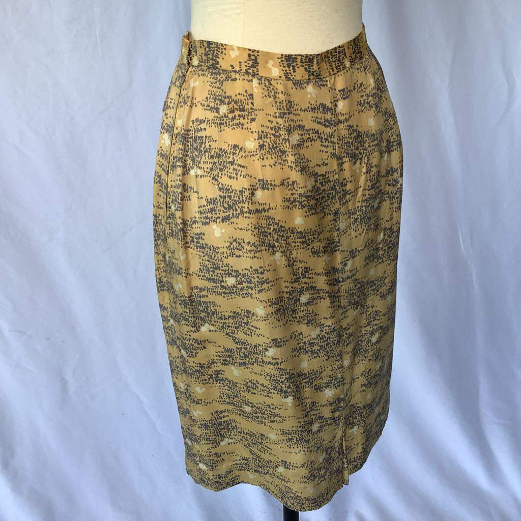 1960s Yellow Wiggle Skirt