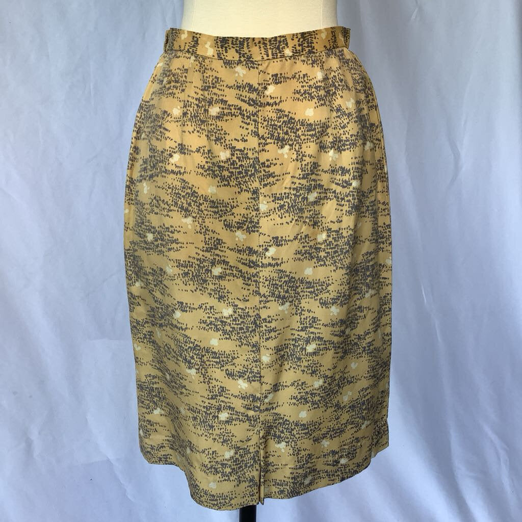 1960s Yellow Wiggle Skirt