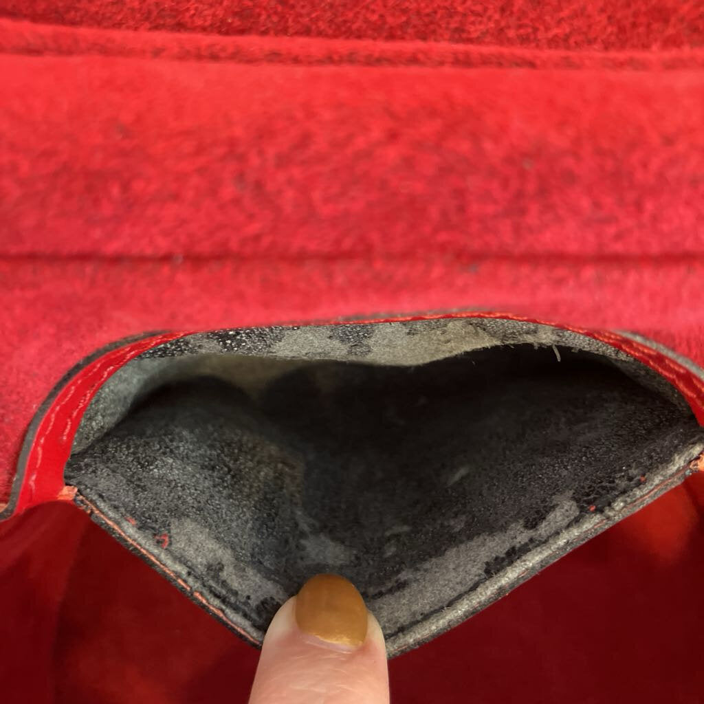 Authentic Vintage Louis Vuitton Red Epi Vanity Bag