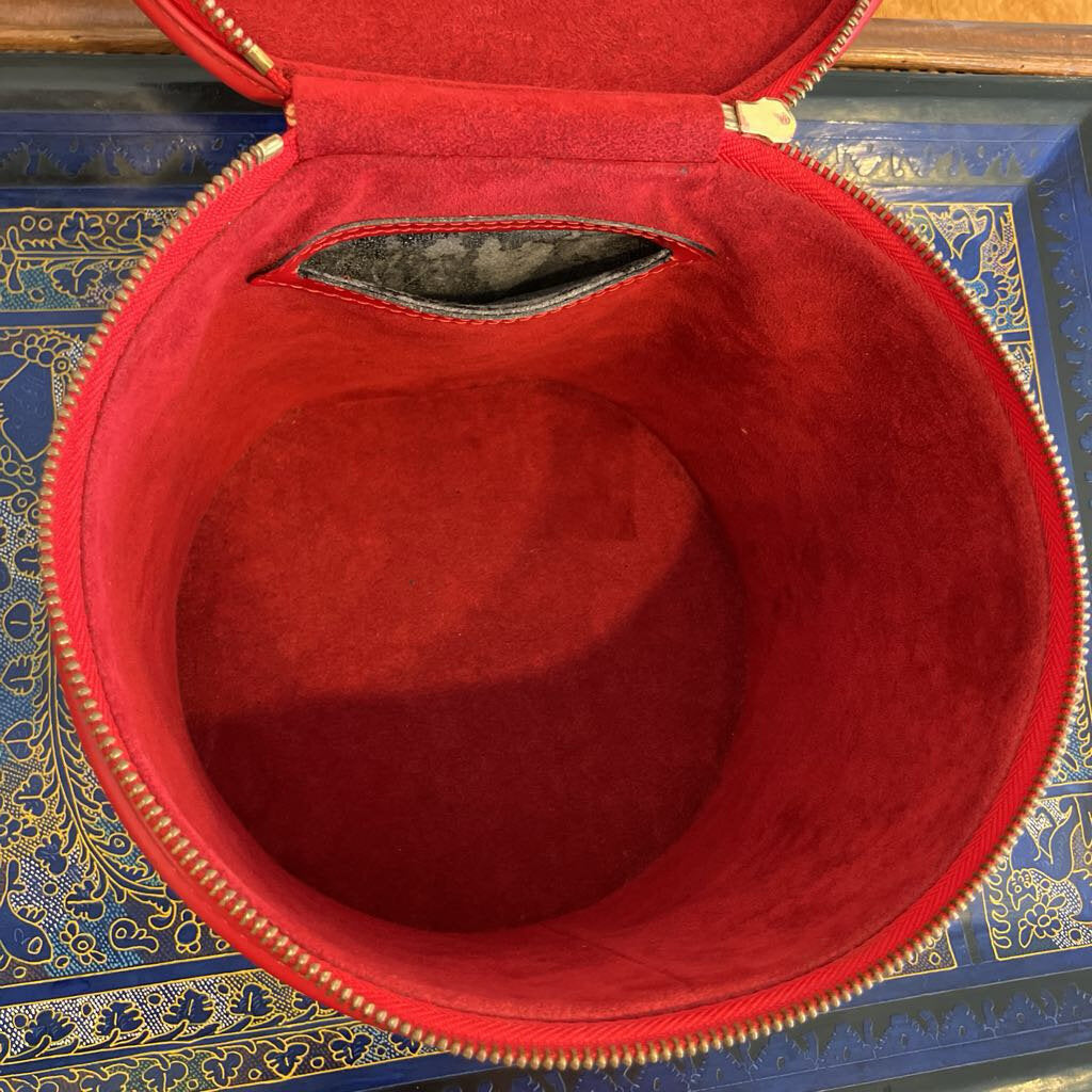 Authentic Vintage Louis Vuitton Red Epi Vanity Bag