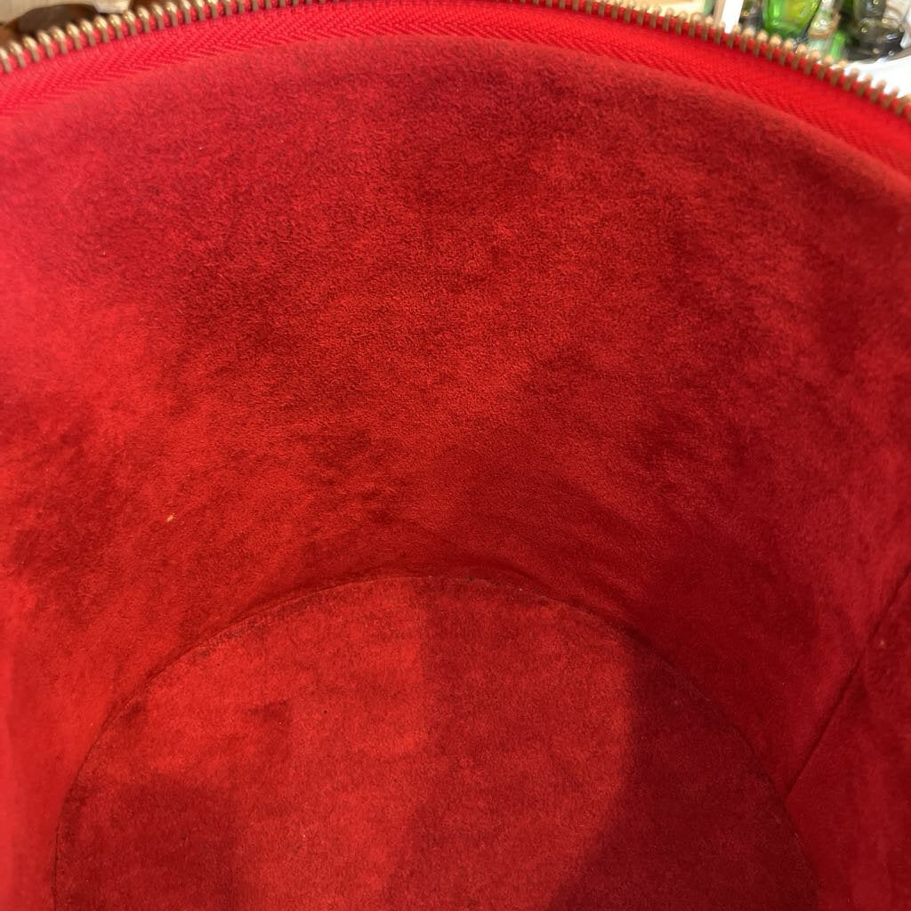 Authentic Vintage Louis Vuitton Red Epi Vanity Bag