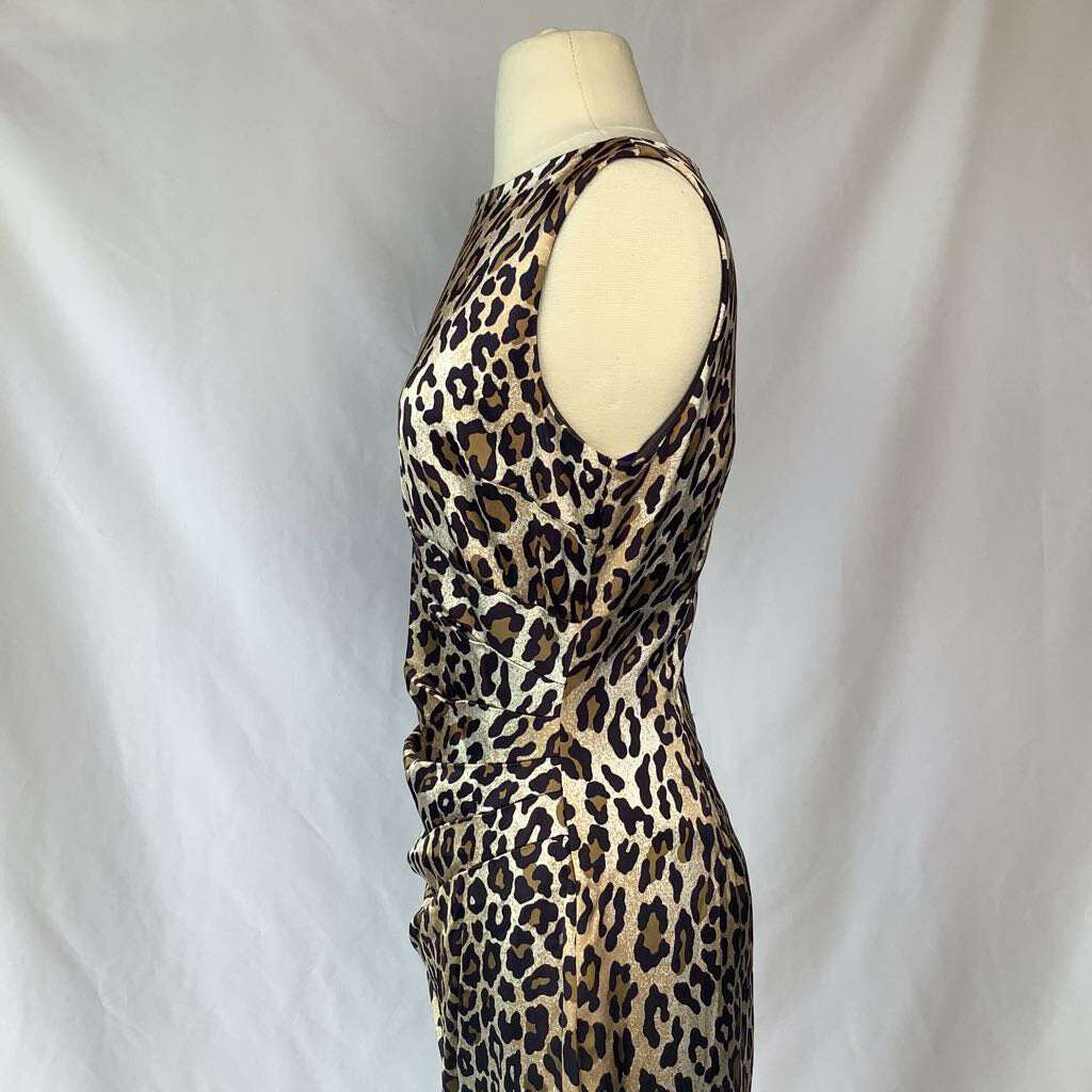 90s Cheetah Print Cache Sheath Dress