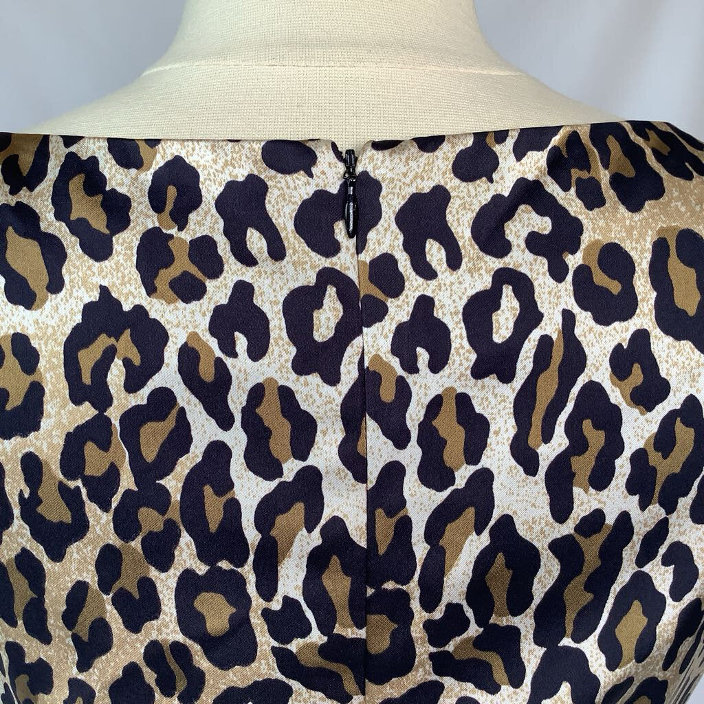 90s Cheetah Print Cache Sheath Dress
