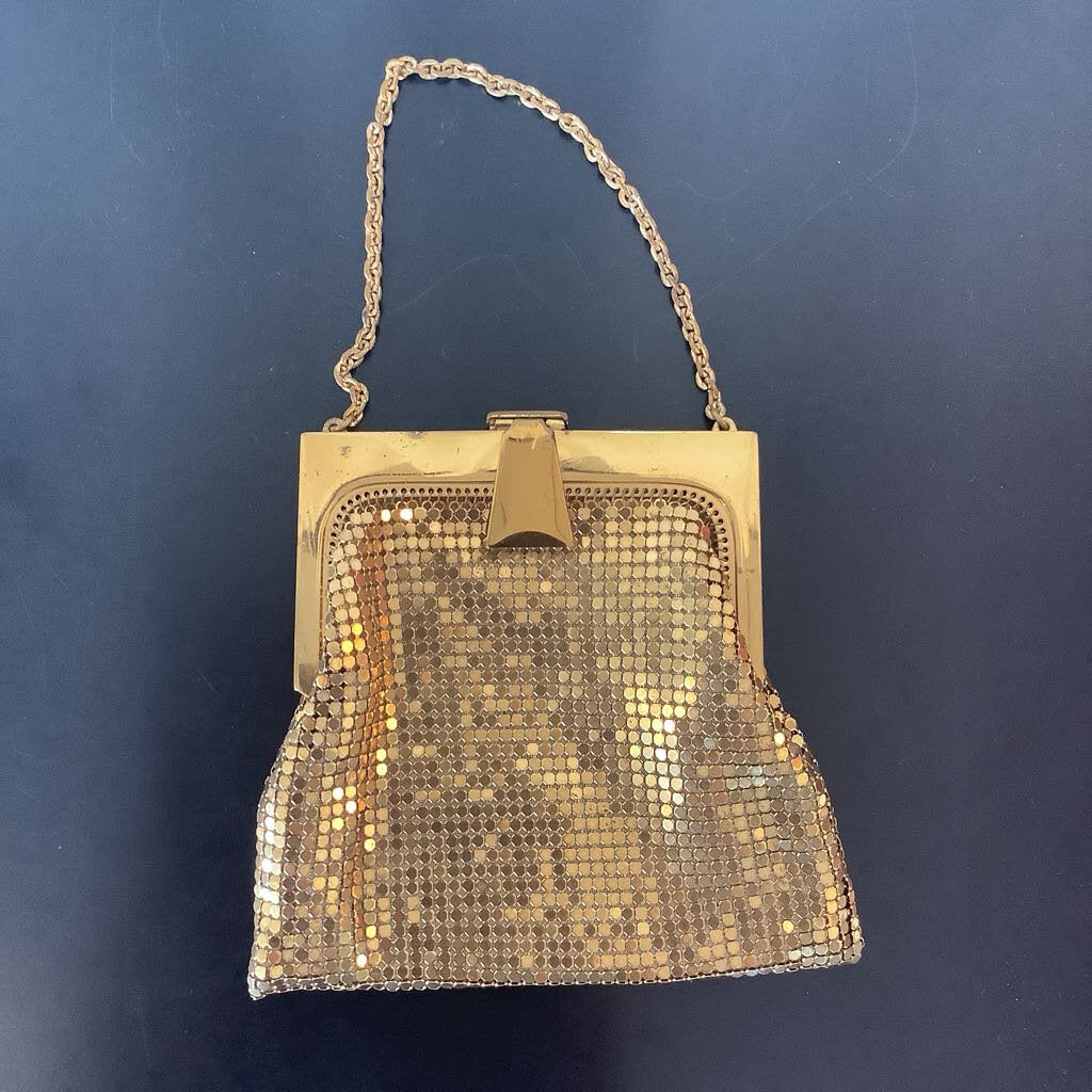 Vintage Gold Mesh Coin Purse