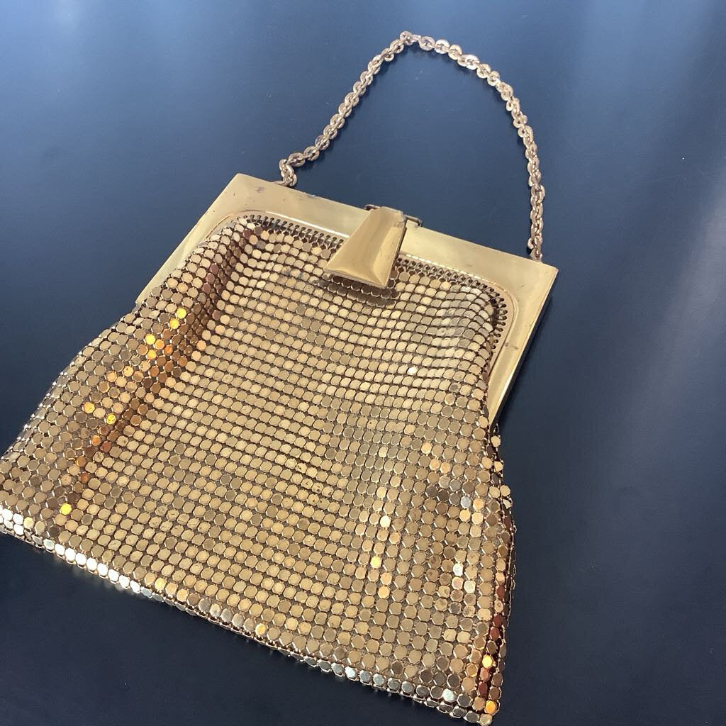 Vintage Gold Mesh Coin Purse
